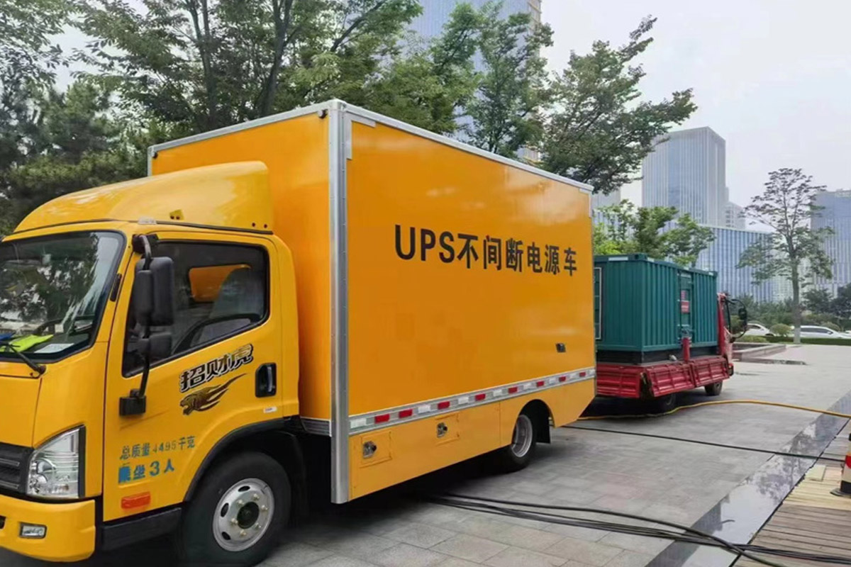 靖州发电机租赁施工现场